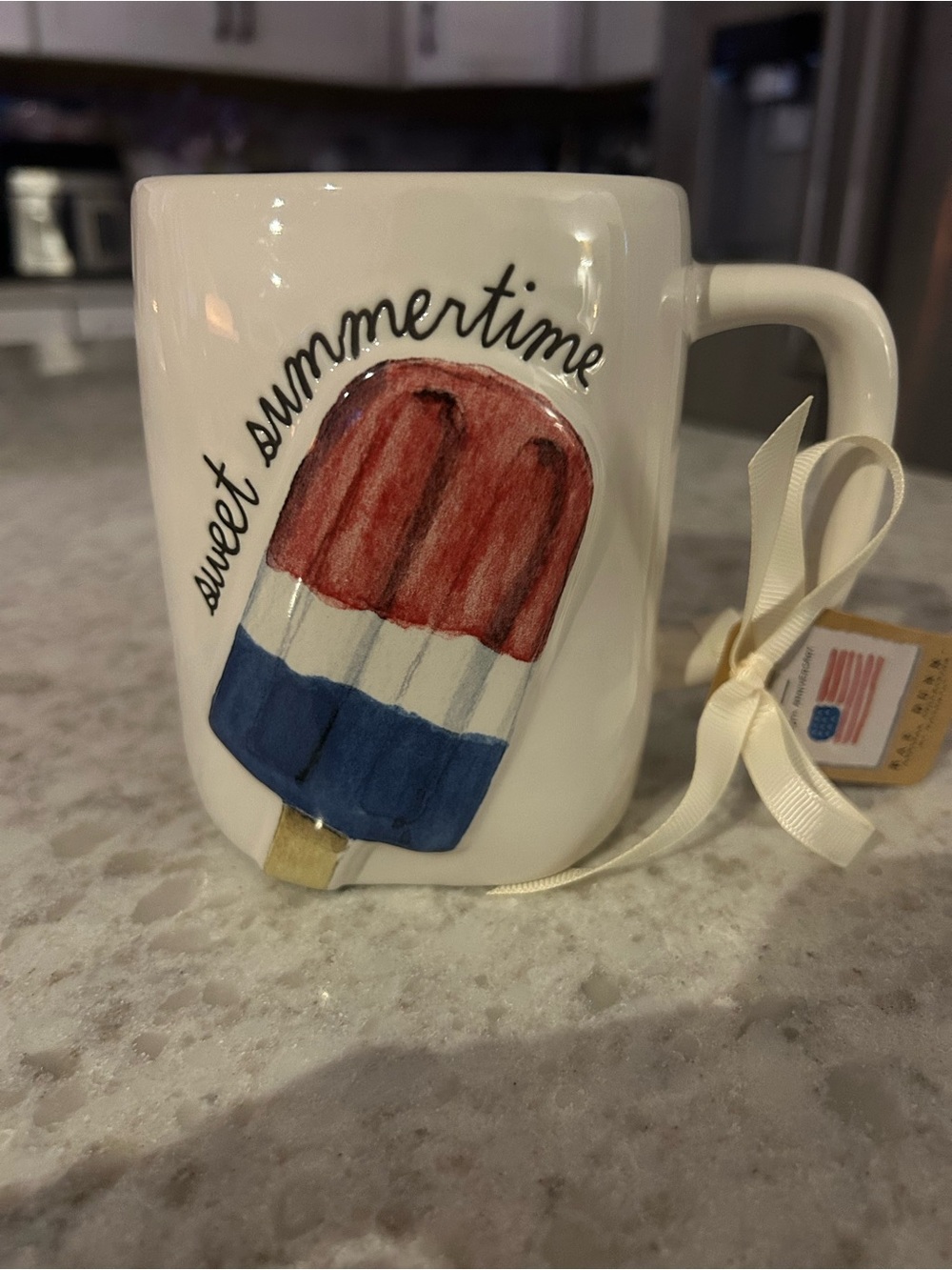 “New” Rae Dunn Red, White & Blue Popsicle Mug